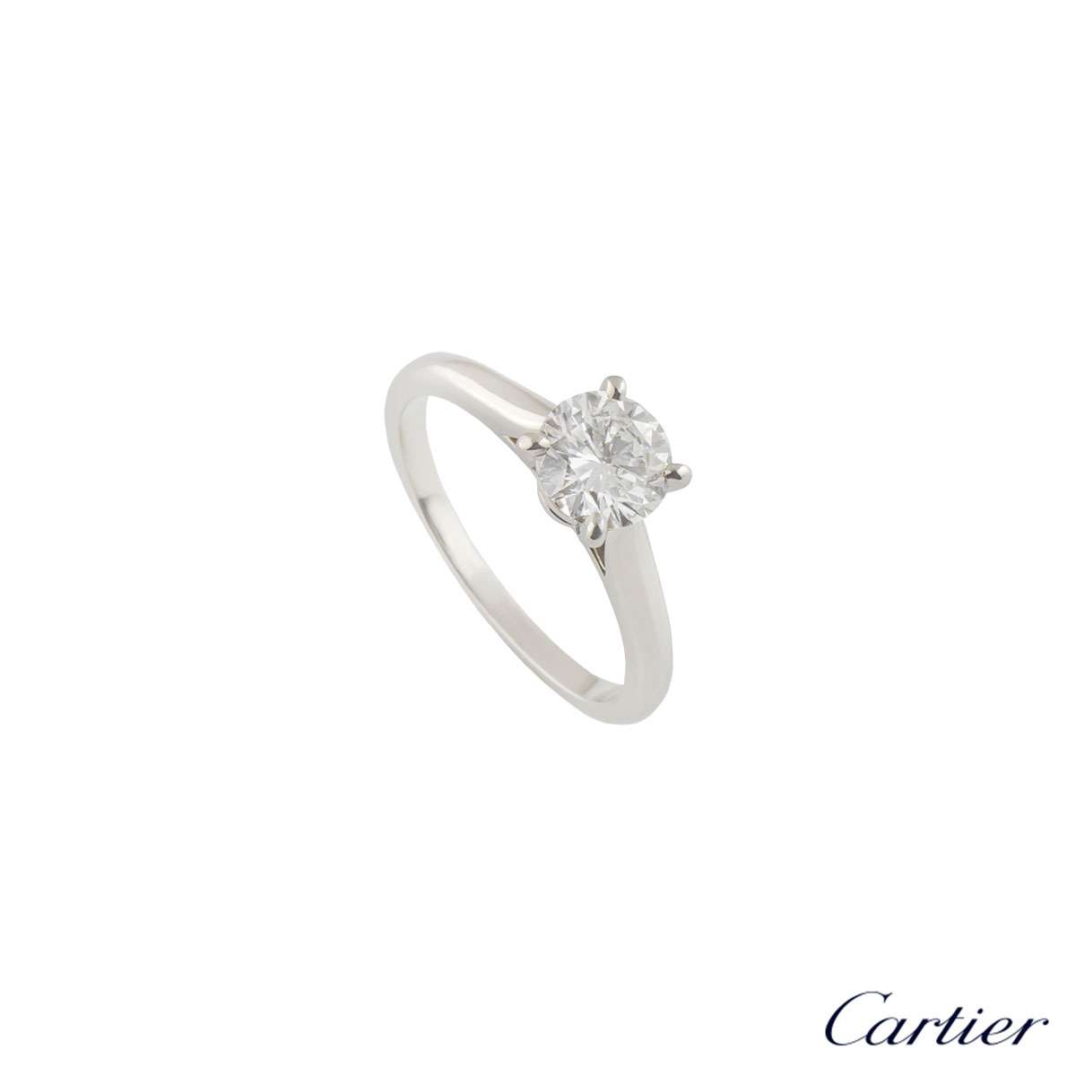 cartier platinum engagement rings